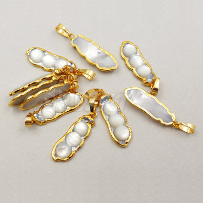WT-P1156 Wholesale Hot Sale Generous Design Pendants Natural Freshwater Pearl 10*30mm 24K Real Gold Plated Fashion Girl Gift