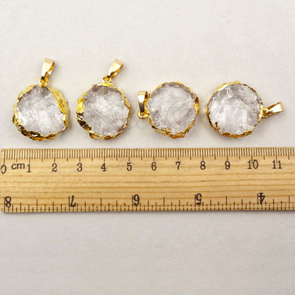 WT-P1228 WKT New Arrival Fashion Jewelry for Women Decoration Jewelry Round Shape Crystal Quartz Pendant