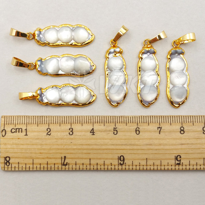 WT-P1156 Wholesale Hot Sale Generous Design Pendants Natural Freshwater Pearl 10*30mm 24K Real Gold Plated Fashion Girl Gift