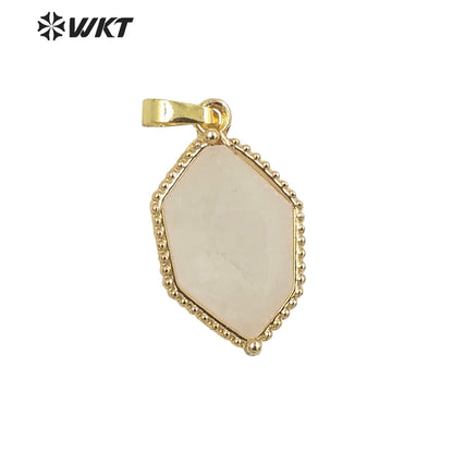 WT-P1938 Wholesale Hot Sale Fashion Design Natural Gemstone High Quality for Necklace Round Shaped Pendant
