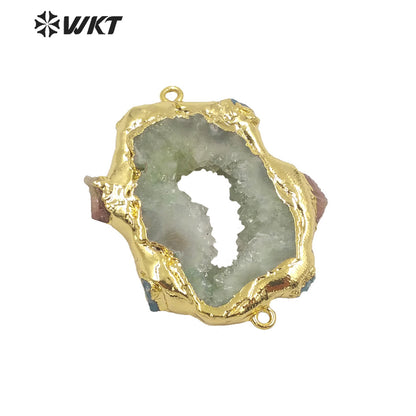 WT-P1722 2021 Fine Jewelry Geode Quartz Pendant Beautiful and Nice Jewelry Pendant As a Gift for Big Party so Luxury
