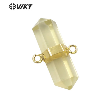 WT-P1742 Fashion Jewelry Amethyst Black Obsidia Citrine Rose Quarts Stone Luxurious Pendant and Attractive Jewelry Pendant