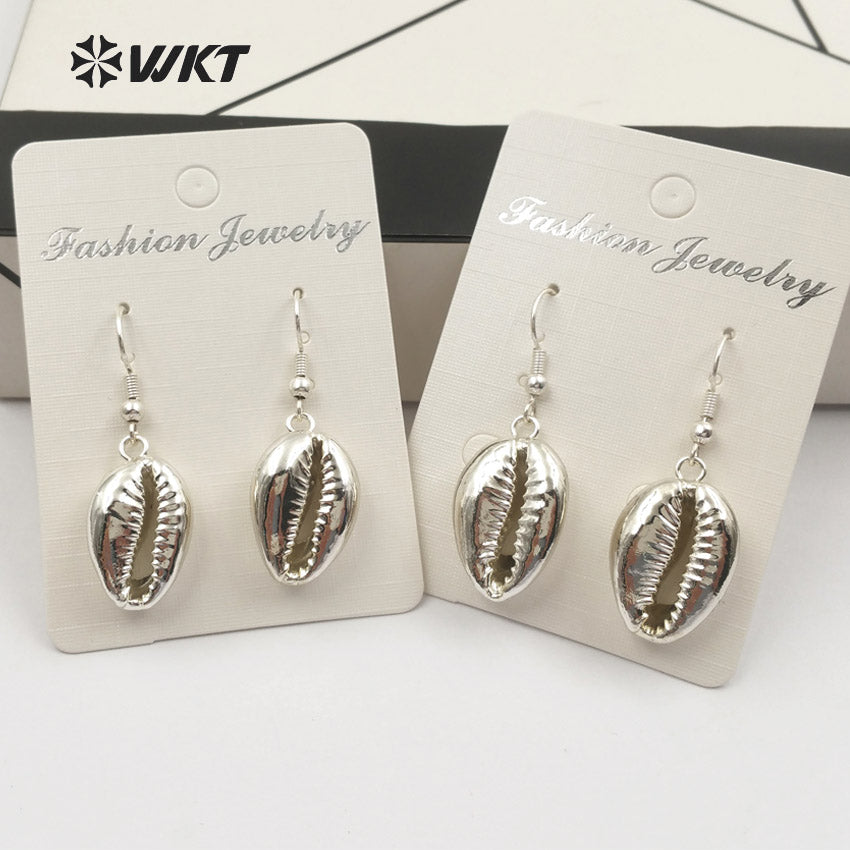 WT-E463 Wholesale New Original Design Women Elegant Gift High Quality Earring with Cute Natural Cowrie Shell Earring