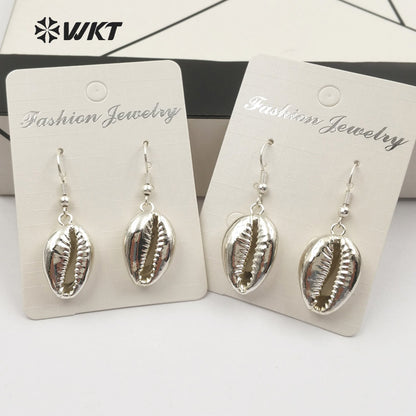 WT-E463 Wholesale New Original Design Women Elegant Gift High Quality Earring with Cute Natural Cowrie Shell Earring