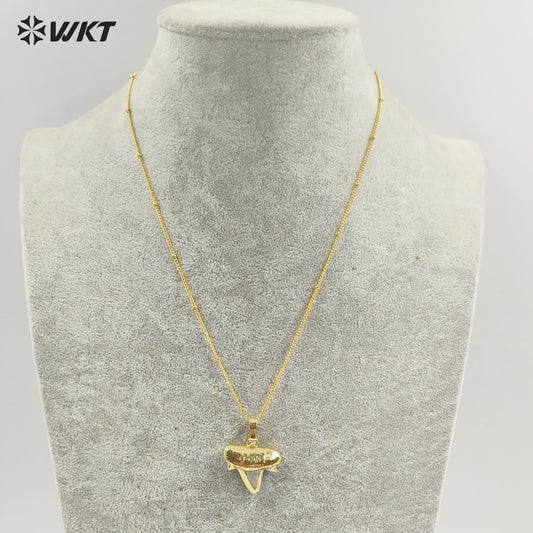 WT-N757 2023 Fashion Vintage Style Natural Stone Necklace Female Bone Shaped Necklace Jewelry for Party Gift