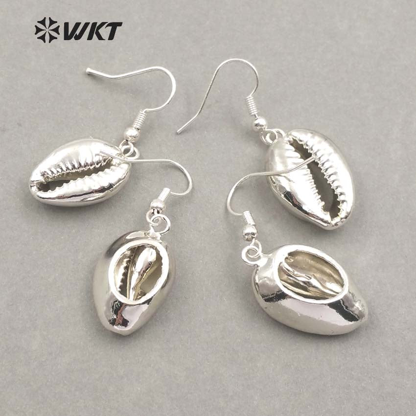 WT-E463 Wholesale New Original Design Women Elegant Gift High Quality Earring with Cute Natural Cowrie Shell Earring
