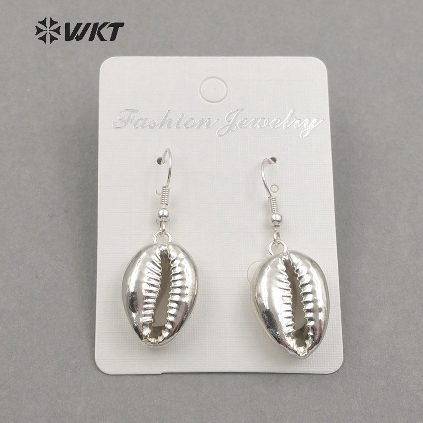 WT-E463 Wholesale New Original Design Women Elegant Gift High Quality Earring with Cute Natural Cowrie Shell Earring