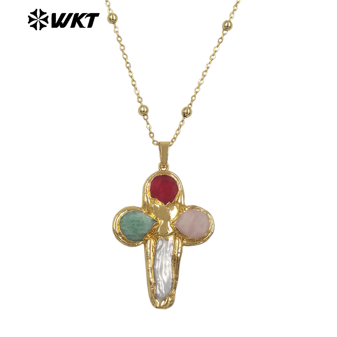 WT-JN284 Lastely Populared Design Necklace With 18k Gold Plated for Women Precious Birthday Gifts