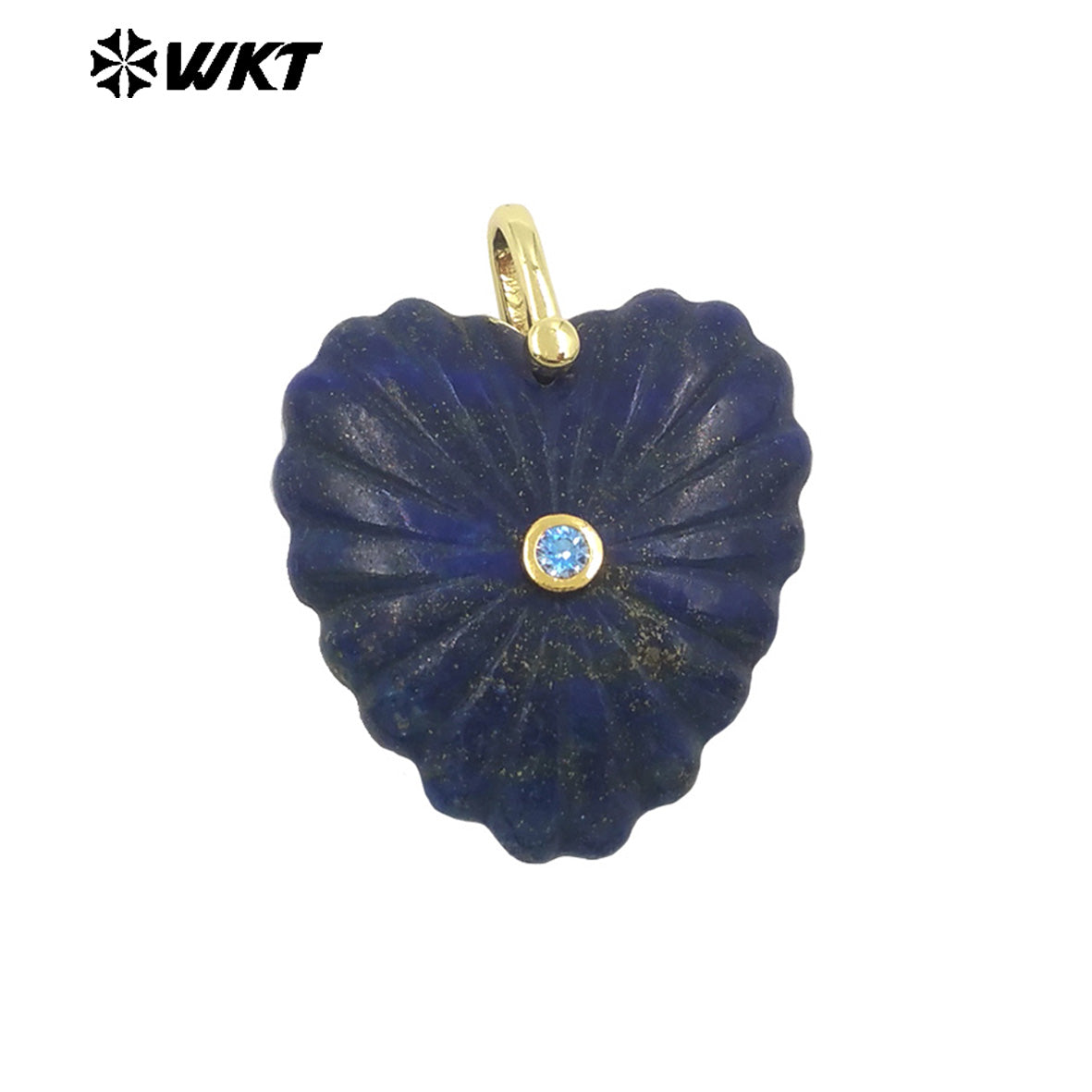 WT-P2091 Fashion Wholesale Natural Gemstone Hand Carved Heart Shape Gold Pendants For Friends Anniversary Gift Accessories