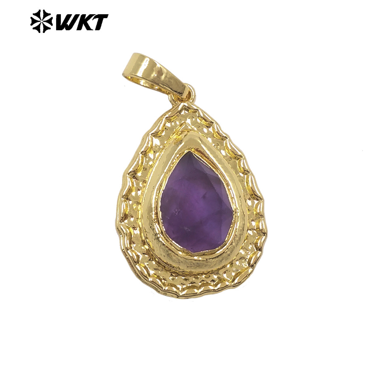 WT-JP518 Newest Fashion Gold Electroplated Natural Stone And Pearl Water Drop Shape Little Pendants For Women Earrings Design