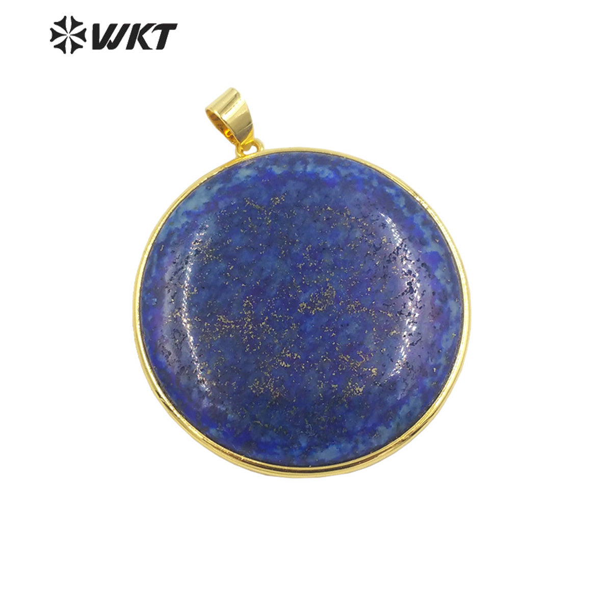 WT-P1798 Lovely Round Bohemia Pendant Color Stone 18k Real Gold Plated Ladies Jewelry Accessories Pendant Natural Stone Pendant