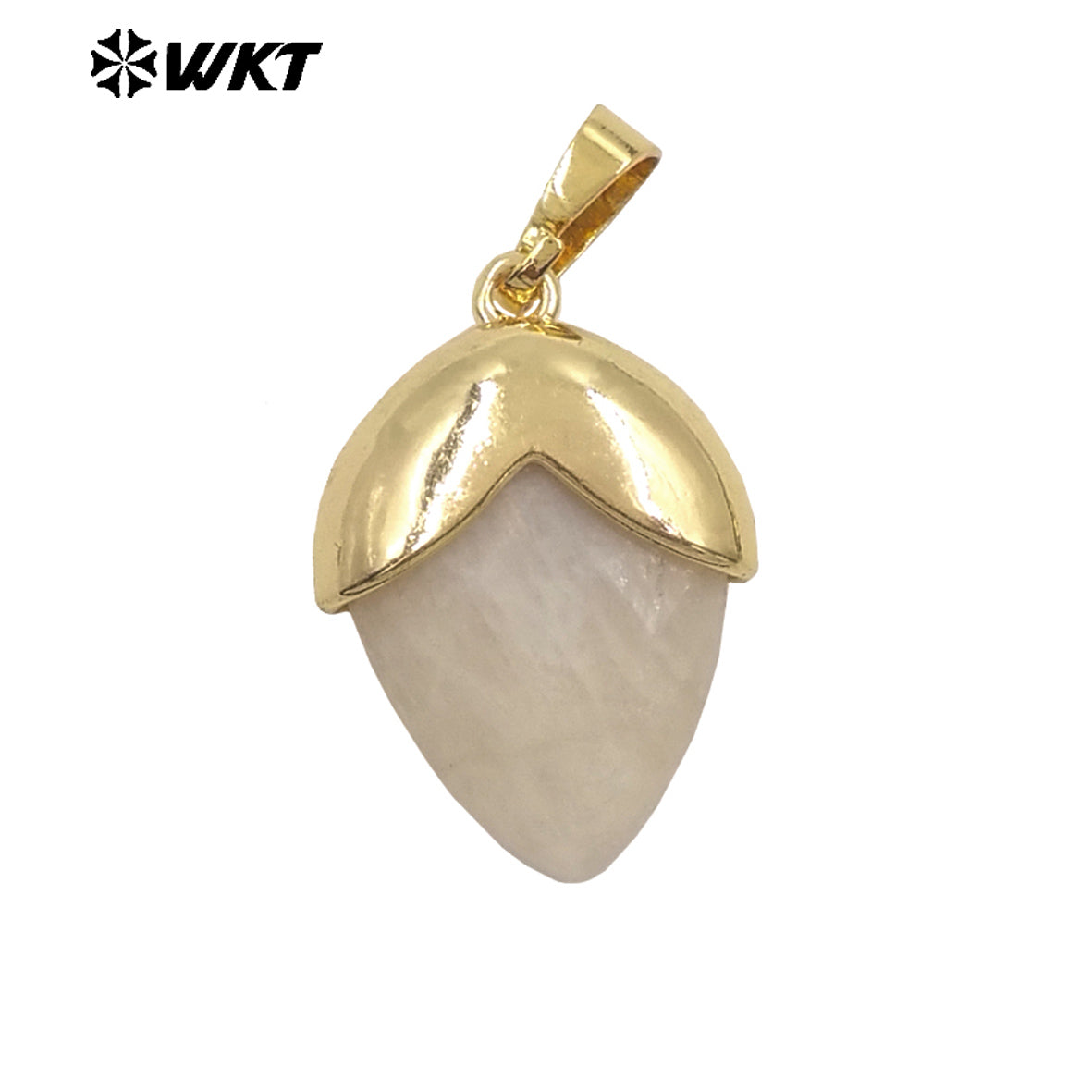 WT-P2016 High Quality Gold Plated Multi Color Natural Gemstones Labradorite Tiger Eye Stone Pendants For Jewelry DIY Accessories