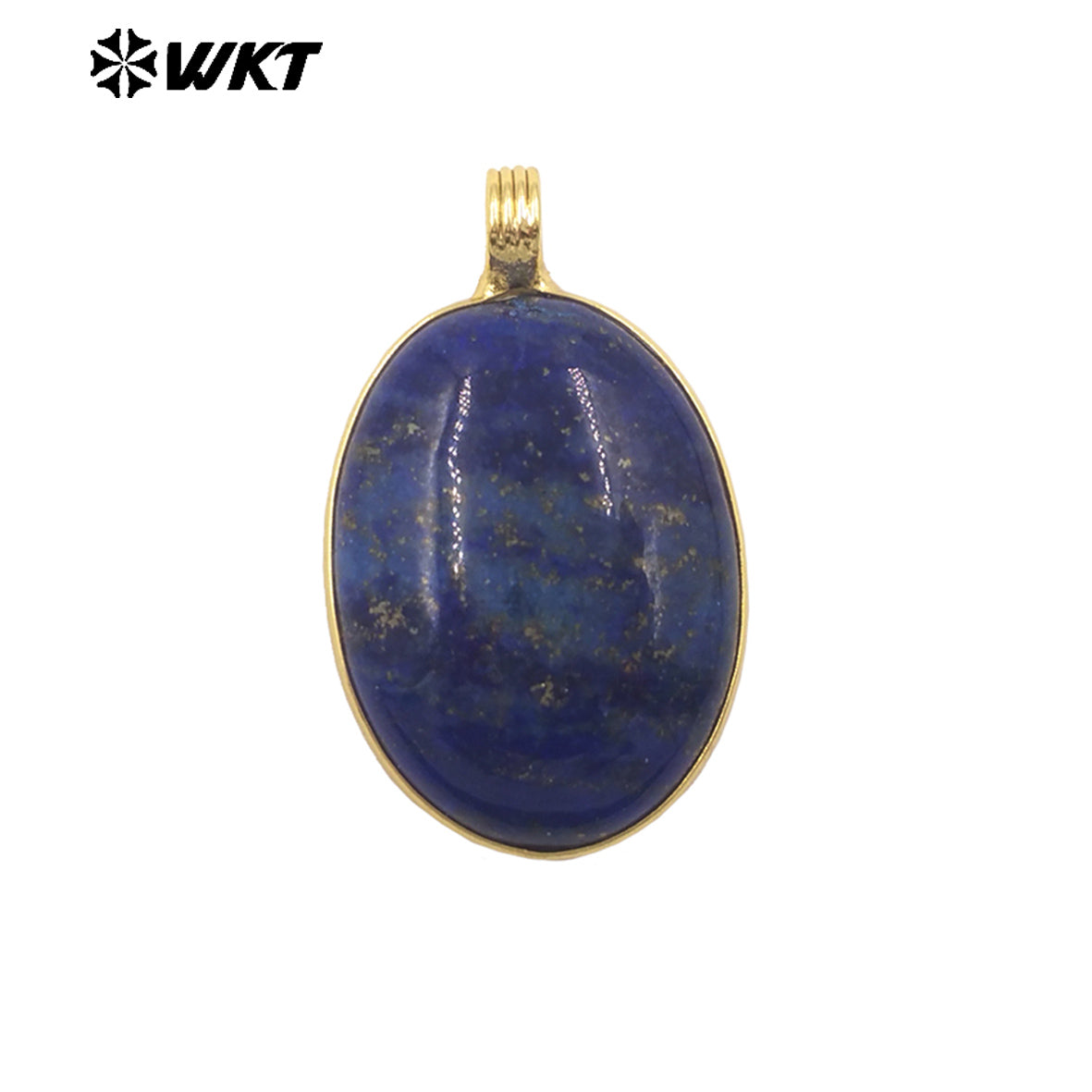 WT-P2103 Newest Product Colorful Natural Gemstones Round Smooth Gold Little Pendants As Unisex Handmade Necklace Findings