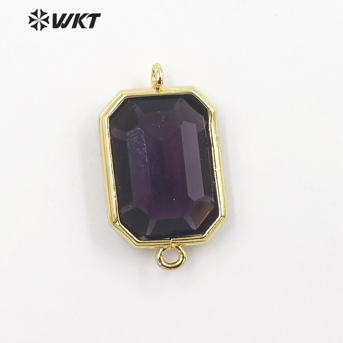 WT-C317 WKT Lapis/ Labradorite Gemstone Connectors for Jewelry Findings Amethyst Amazonite Stone for Bracelet