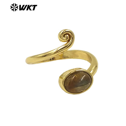 WT-R534 Wholesale Amazing New Fashion Trendy Tiny Stone Ring For Women Daily Wearing In Open Size