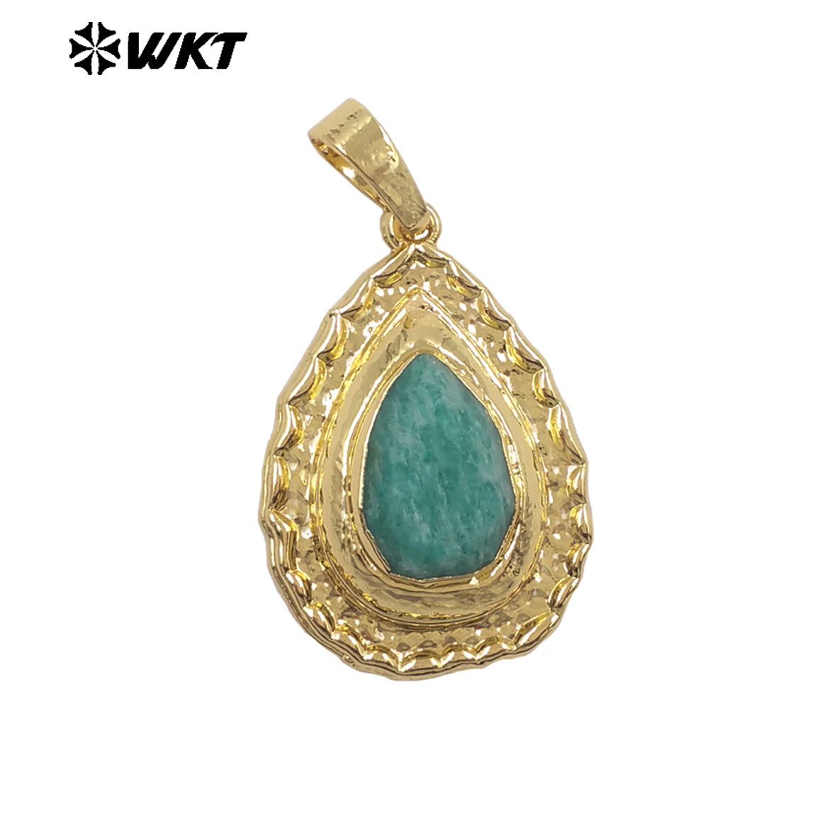 WT-JP518 Newest Fashion Gold Electroplated Natural Stone And Pearl Water Drop Shape Little Pendants For Women Earrings Design