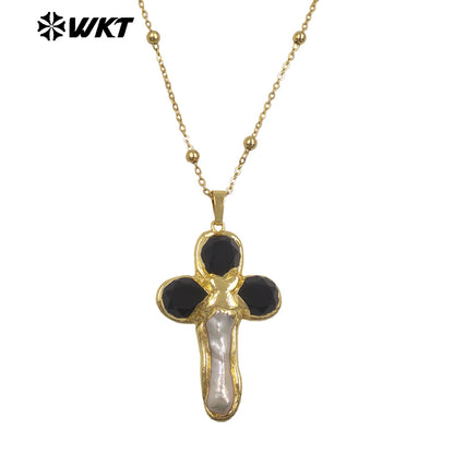 WT-JN284 Lastely Populared Design Necklace With 18k Gold Plated for Women Precious Birthday Gifts