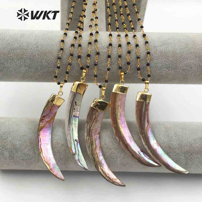 WT-JN049 Special New Arrival Custom Special Fashion Jewelry Lovely Shell for Fashion Women Making Natural Abalone Shell Necklace