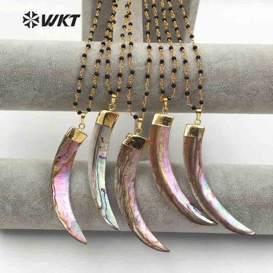 WT-JN049 Special New Arrival Custom Special Fashion Jewelry Lovely Shell for Fashion Women Making Natural Abalone Shell Necklace