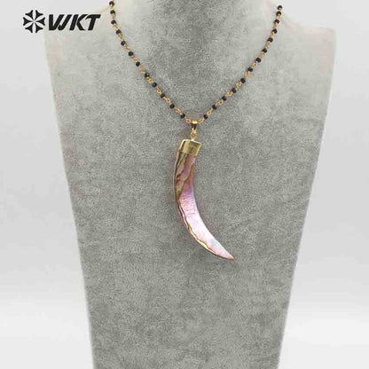WT-JN049 Special New Arrival Custom Special Fashion Jewelry Lovely Shell for Fashion Women Making Natural Abalone Shell Necklace