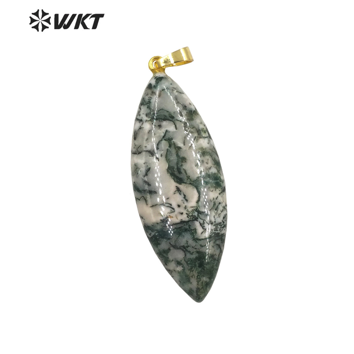 WT-P1946 Wholesale Fashion Handmade Carved Natural Stone Made for Lady Necklace Design Natural Gemstone Necklace