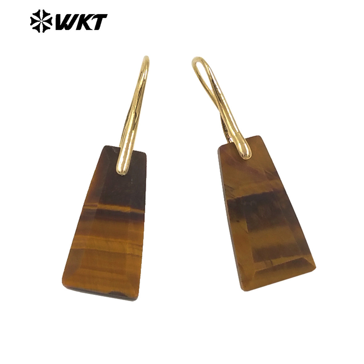 WT-E778 New Arrival Women Earrings Natural Gemstone Unique Design Geometric Shape For Ladies Birthday Charming Jewelry