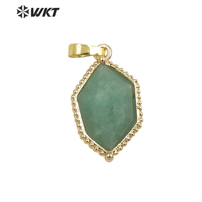 WT-P1938 Wholesale Hot Sale Fashion Design Natural Gemstone High Quality for Necklace Round Shaped Pendant