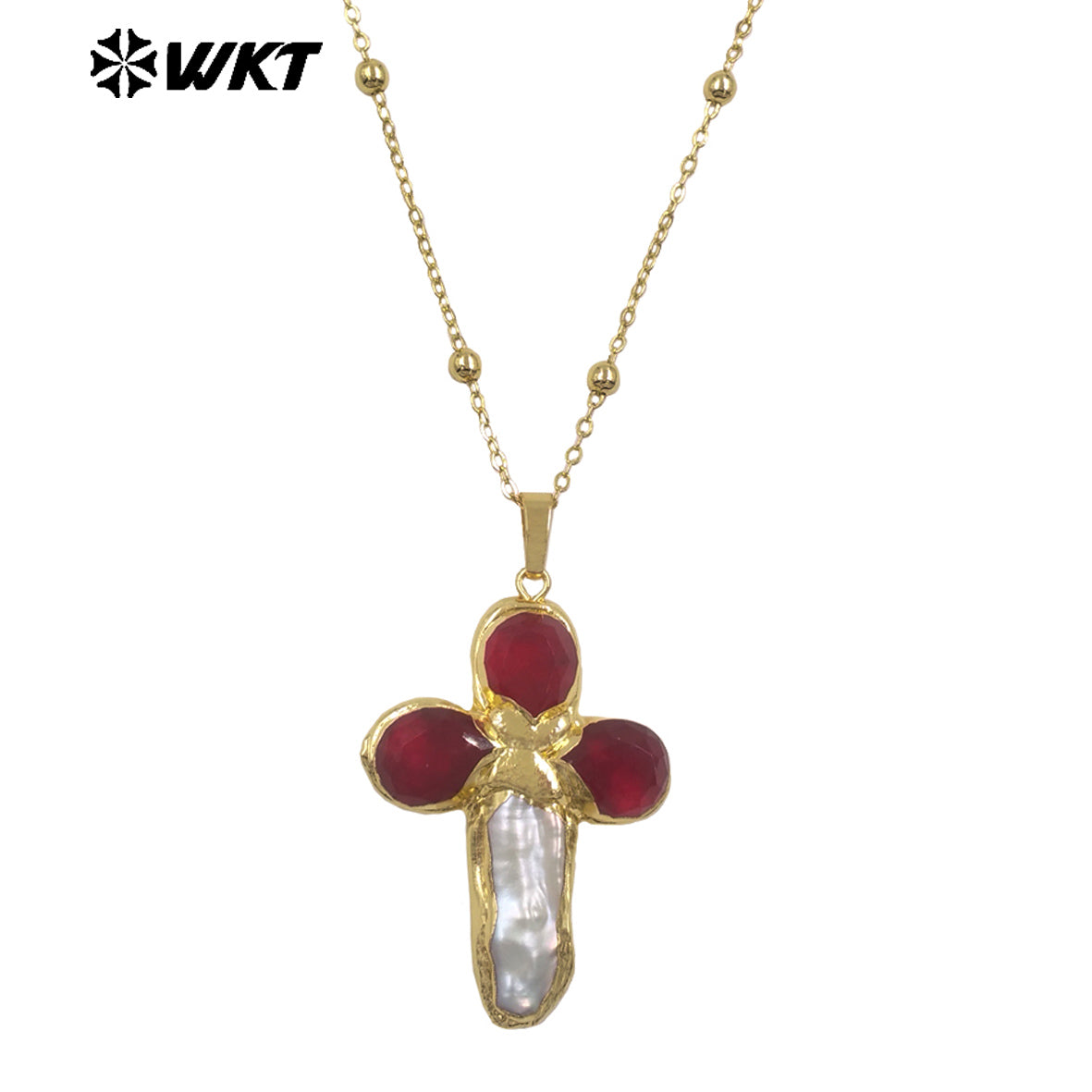 WT-JN284 Lastely Populared Design Necklace With 18k Gold Plated for Women Precious Birthday Gifts