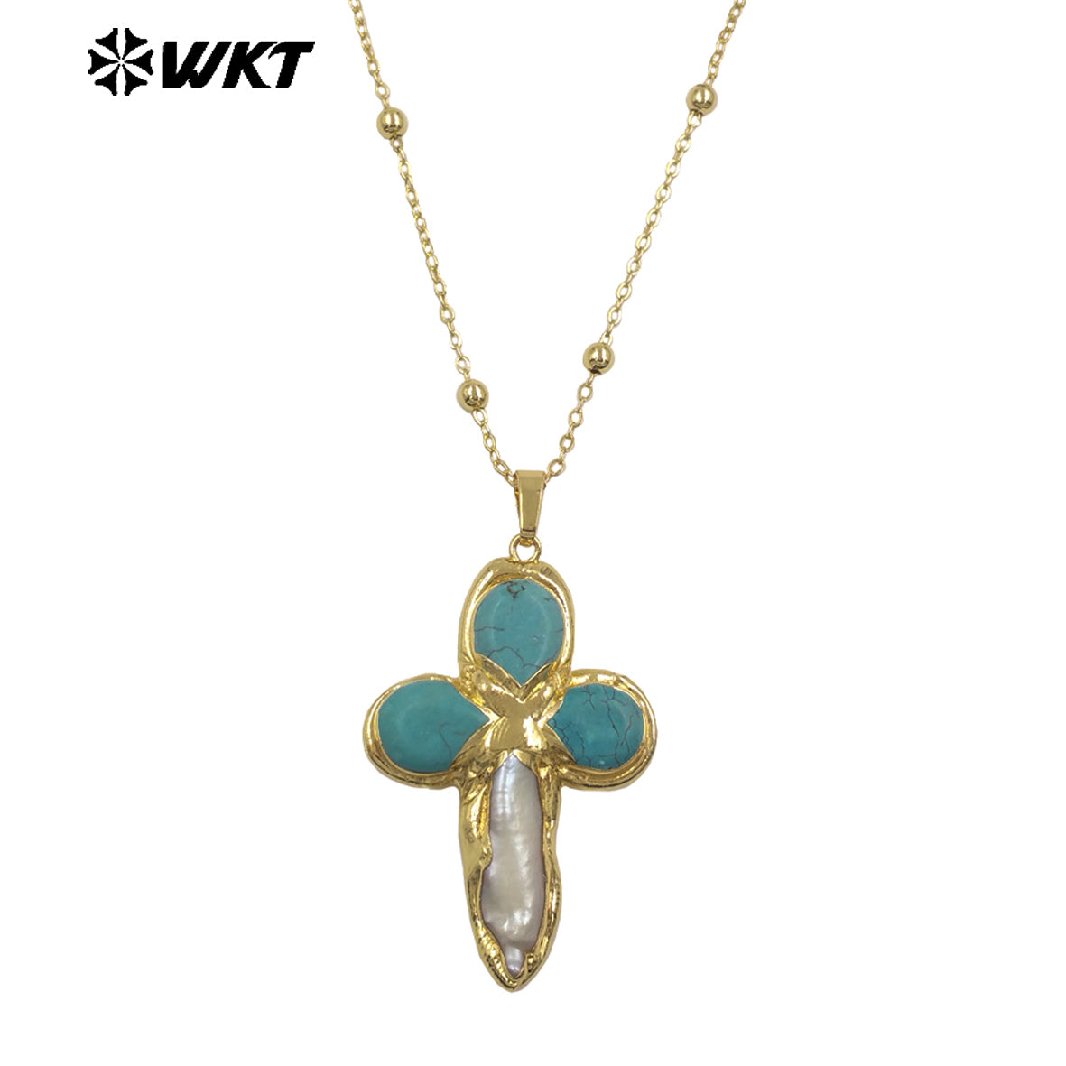 WT-JN284 Lastely Populared Design Necklace With 18k Gold Plated for Women Precious Birthday Gifts