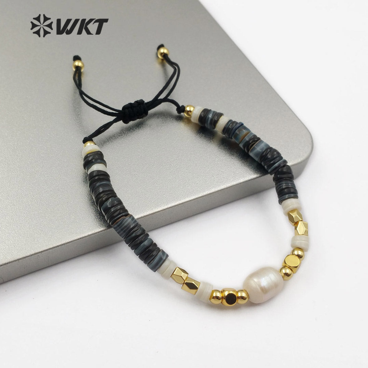 WT-B496 Wholesale Pearl Beads Flexible Bracelet New Arrival Fashion Natural Pearl Bracelet Women Charm Bracelet