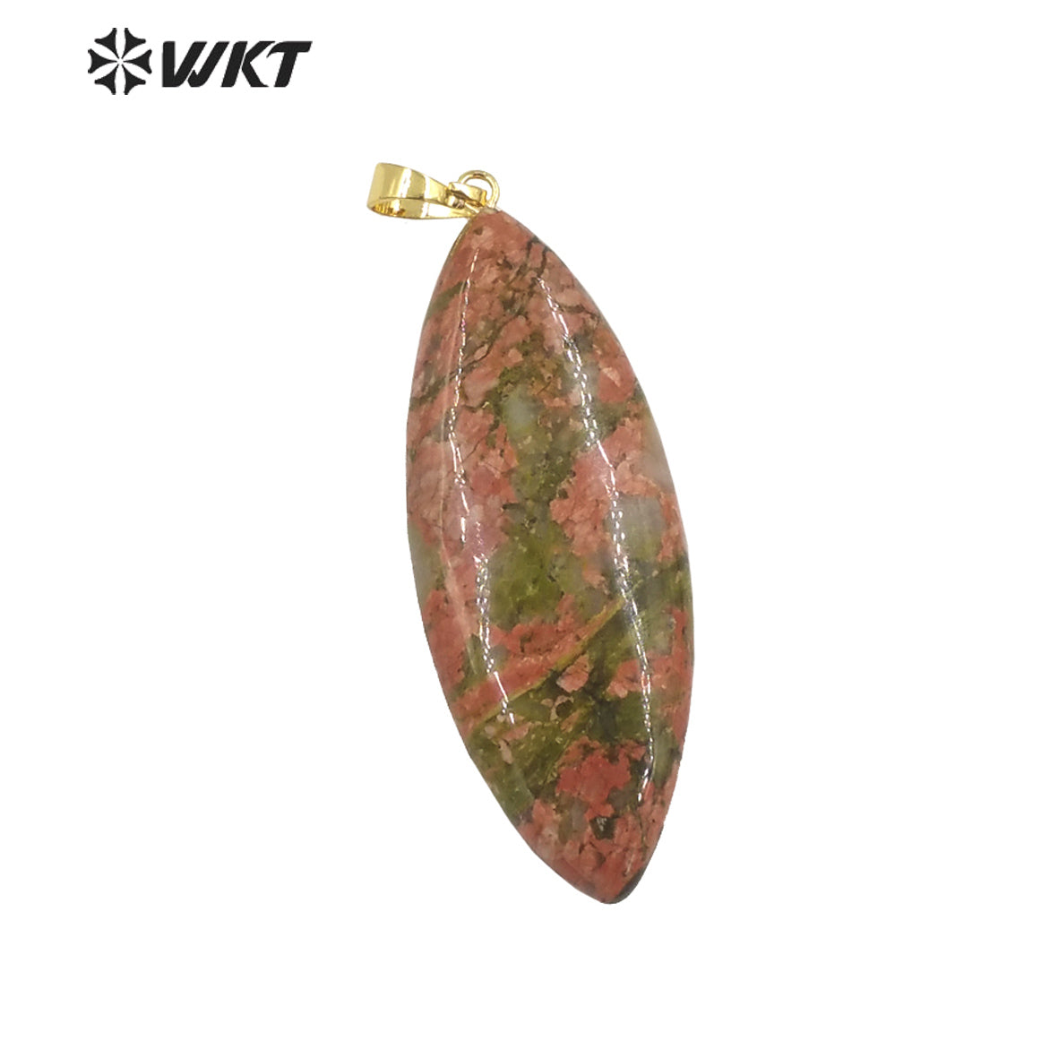 WT-P1946 Wholesale Fashion Handmade Carved Natural Stone Made for Lady Necklace Design Natural Gemstone Necklace