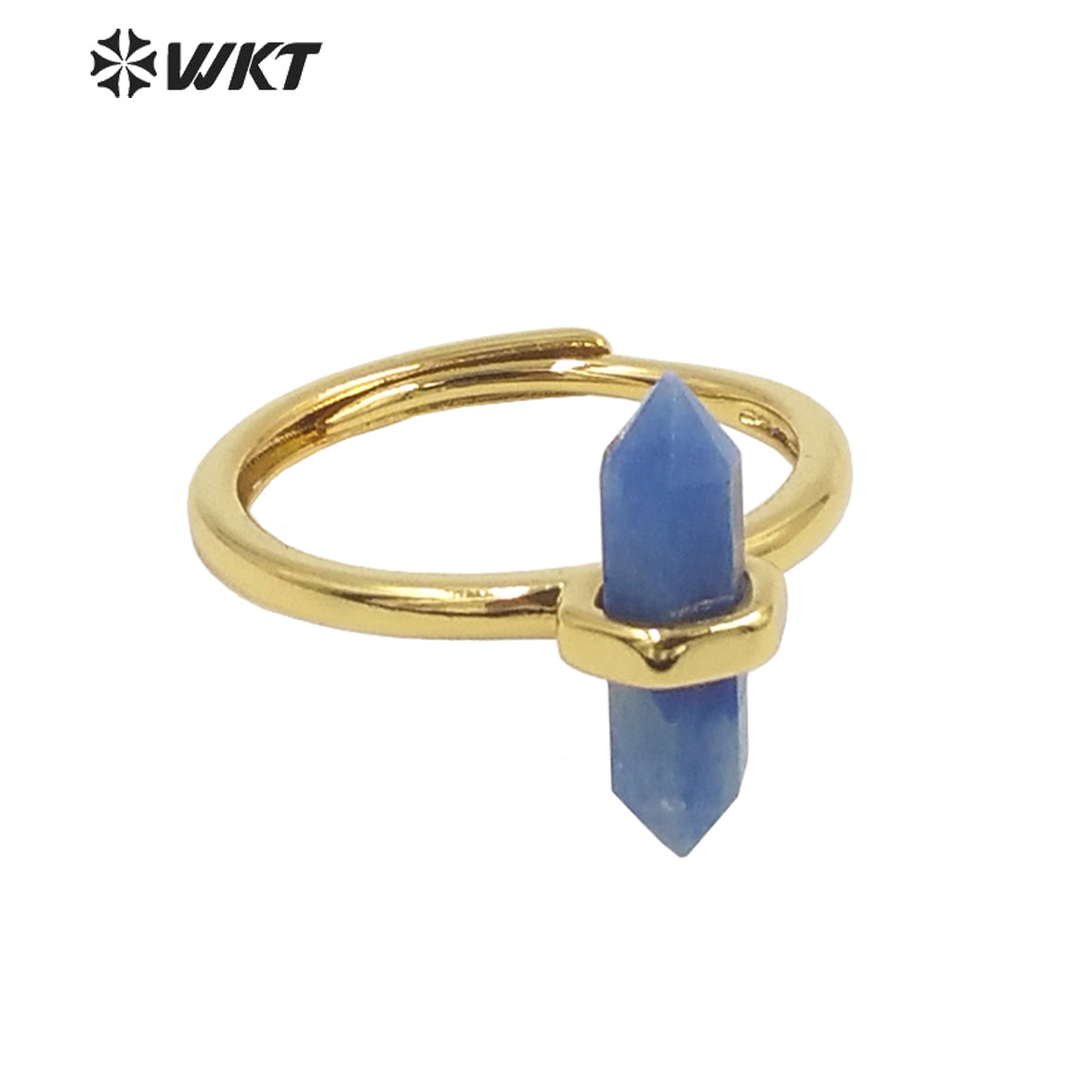 WT-R403 Natural Gemstone Amethyst Rose Quartz Crystal Quartz Pendant Hexagonal Delicate Pendant As Women Gifts Gemstone Ring