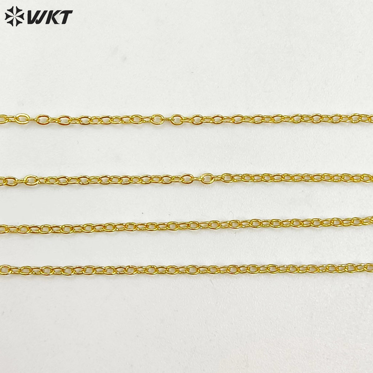 WT-N1043 WKT New Necklace Fashion Jewelry Best Electroplated Resist Tarnishable Brass Necklace Chain
