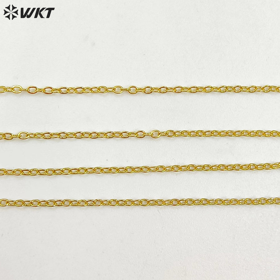 WT-N1043 WKT New Necklace Fashion Jewelry Best Electroplated Resist Tarnishable Brass Necklace Chain