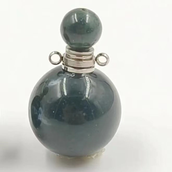 WT-P1930 Fashion Design Trendy New Precious Knife Shaped Colorful Stone Crystal Quartz Perfume Bottle Pendants