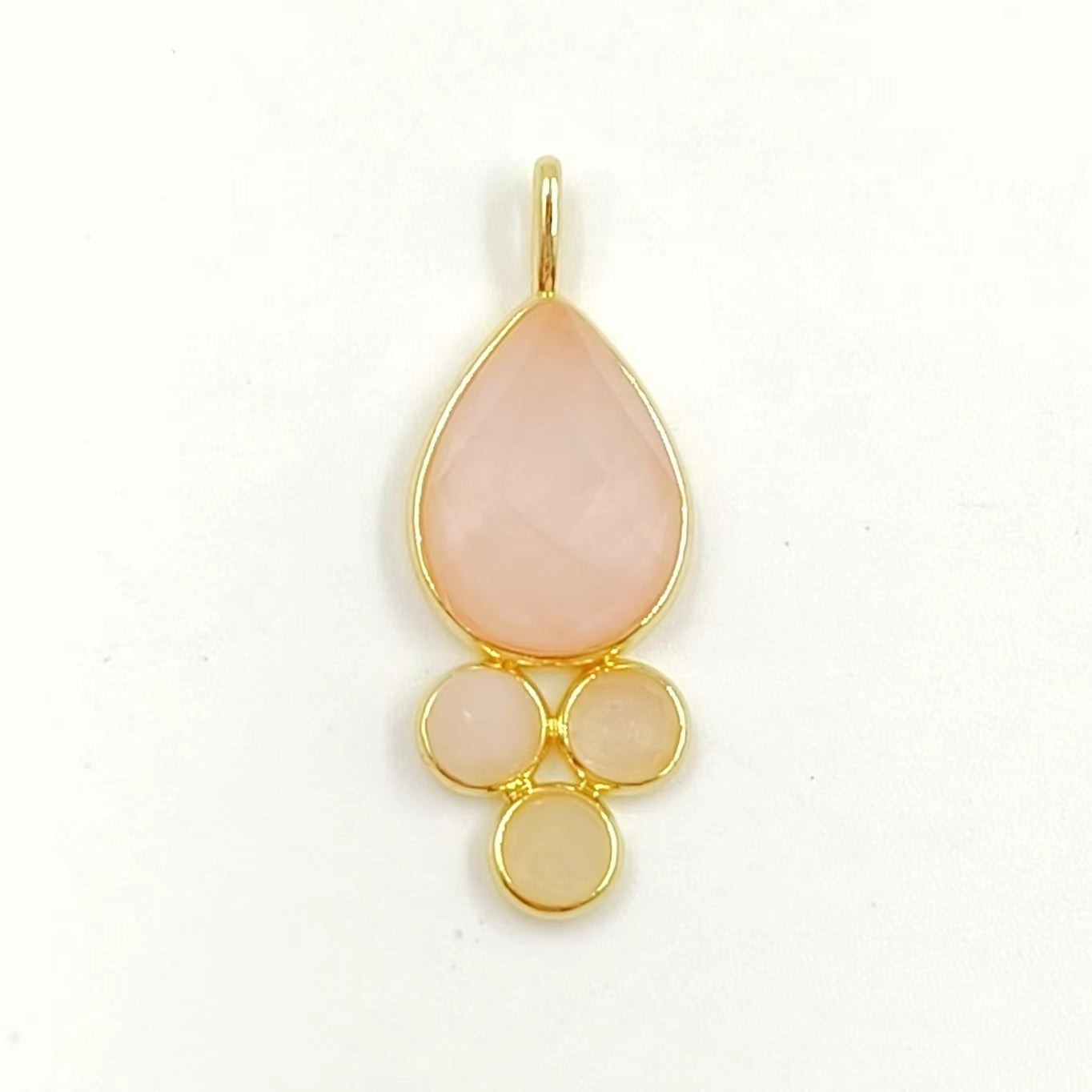 WT-P1944 Amazing Multi Colorful Natural Gemstone Made Pearl Drop 18k Gold Bezel Setting Stone Jewelry Pendant in Kinds of Colors