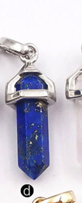 WT-P1387 Wholesale 5pcs Trendy Natural Elegant in 24k Gold Electroplated for Women Jewelry Making Crystal Stone Pendant