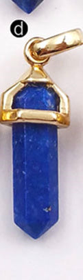 WT-P1387 Wholesale 5pcs Trendy Natural Elegant in 24k Gold Electroplated for Women Jewelry Making Crystal Stone Pendant