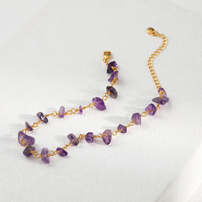 WT-B637 WKT Lovely Trendy Gift for Women Star Shaped Lucky Bracelets Natural Colorful Gemstone Opening Bracelets