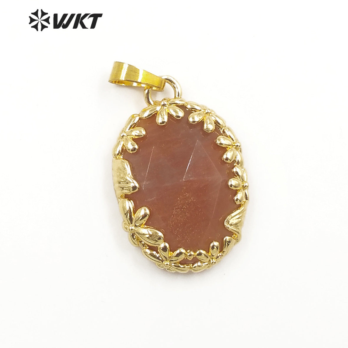 WT-P1919 Fashion Design Trendy New Precious Colorful Stone Oval Amazonite Amethyst Gemstone Pendants