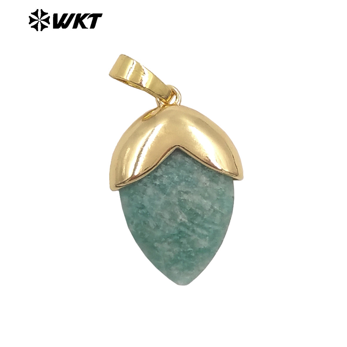 WT-P2016 High Quality Gold Plated Multi Color Natural Gemstones Labradorite Tiger Eye Stone Pendants For Jewelry DIY Accessories