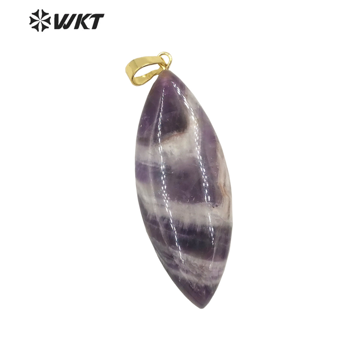WT-P1946 Wholesale Fashion Handmade Carved Natural Stone Made for Lady Necklace Design Natural Gemstone Necklace