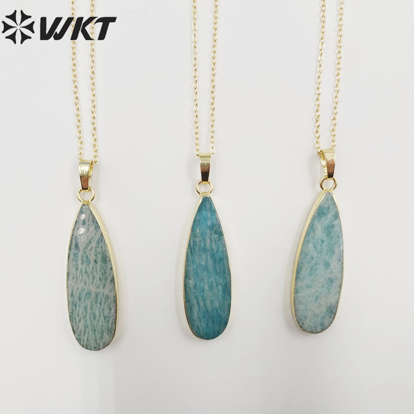 WT-N615 High Quality Necklace Delicate Dripping Pendant Necklace Women's Jewelry Delicate Natural Stone Pendant Necklace