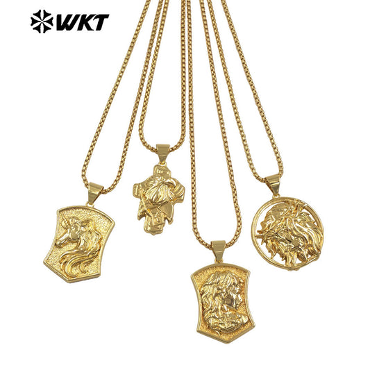 WT-JFN34 Wholesale Women Pendant Necklace in Unique Style with 18K Gold Plated Vintage Style as Party Jewelry Gift