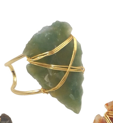 WT-R391 WKT 2022 Hot Style Vintage Ring Indian Agates Ring Natural Stone for Women New Trend Jewelry Ring Party