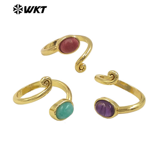 WT-R534 Wholesale Amazing New Fashion Trendy Tiny Stone Ring For Women Daily Wearing In Open Size