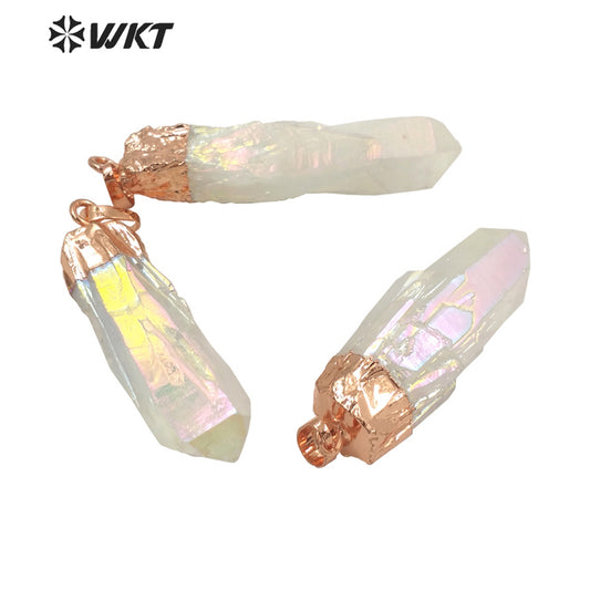 WT-P1737 Best and Fashion Aura Crystal Quartz Stone Beautiful Lady Fine Jewelry Pendant for Lady Shine and Moving for Gift