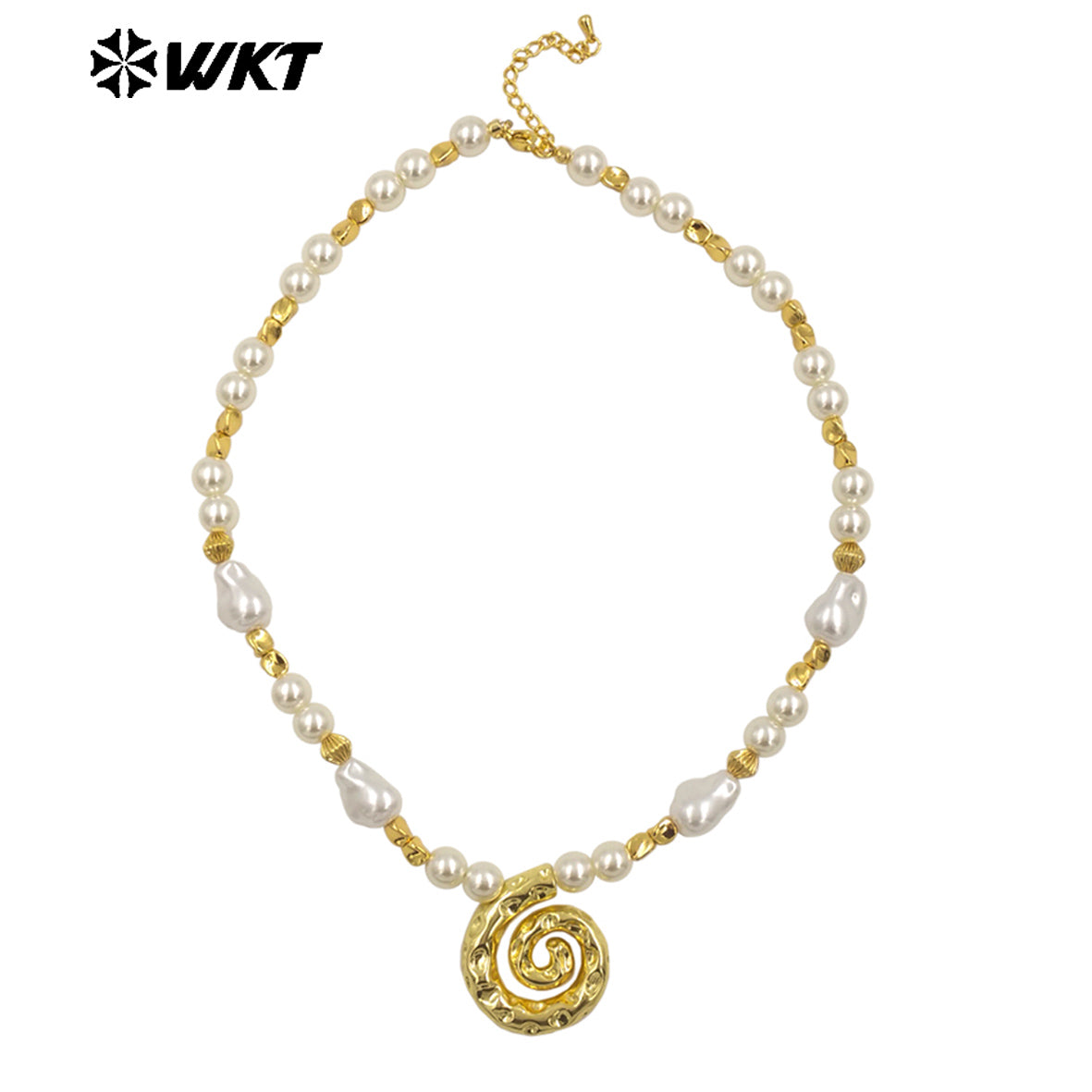 WT-JN289 New Arrivals Artificial Pearl Round Beads Irregular Beads Mosquito-Repellent Incense Shape Delicate Women Necklace
