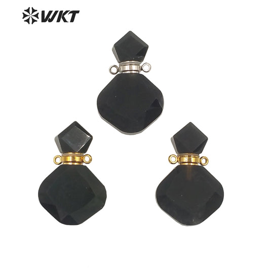 WT-P1723 Best Fashion Mystery Hand Carved Natural Black Obsidian Pendant Hot Loose Gemstone for Gift and Party so Wonderful