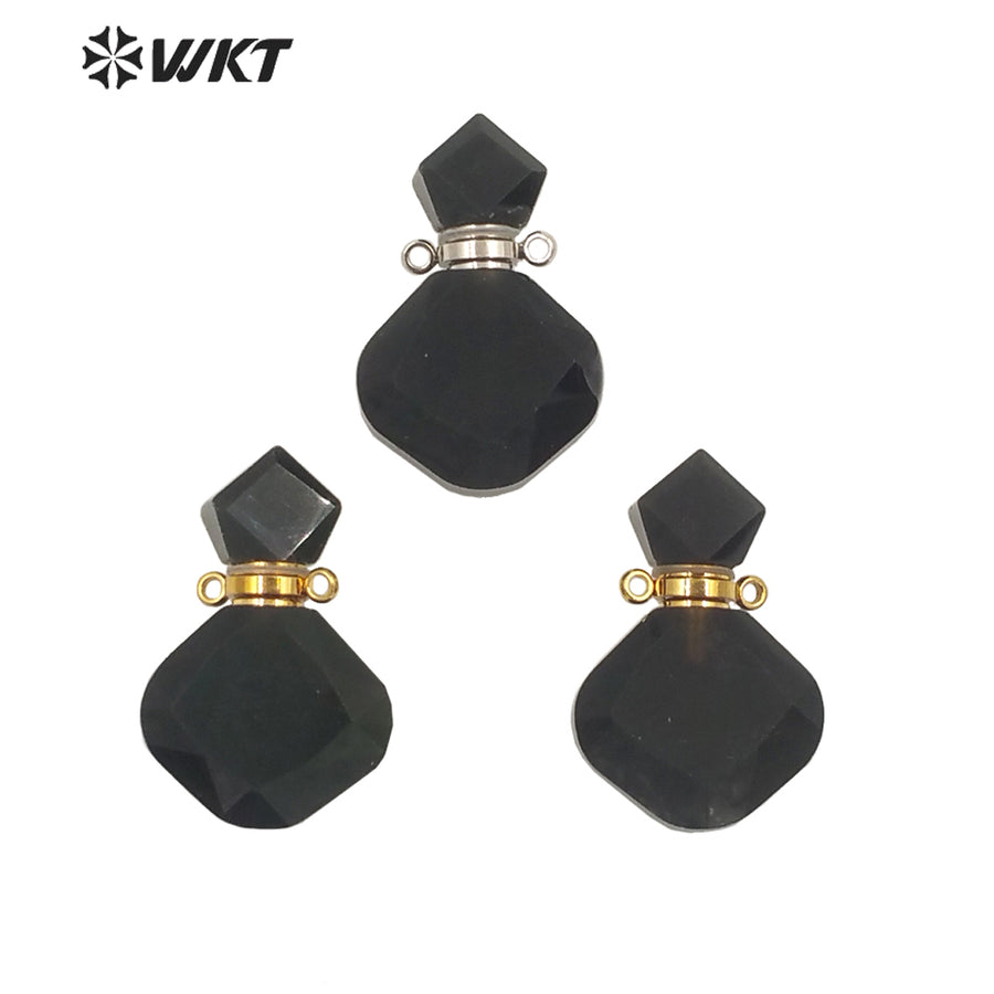 WT-P1723 Best Fashion Mystery Hand Carved Natural Black Obsidian Pendant Hot Loose Gemstone for Gift and Party so Wonderful